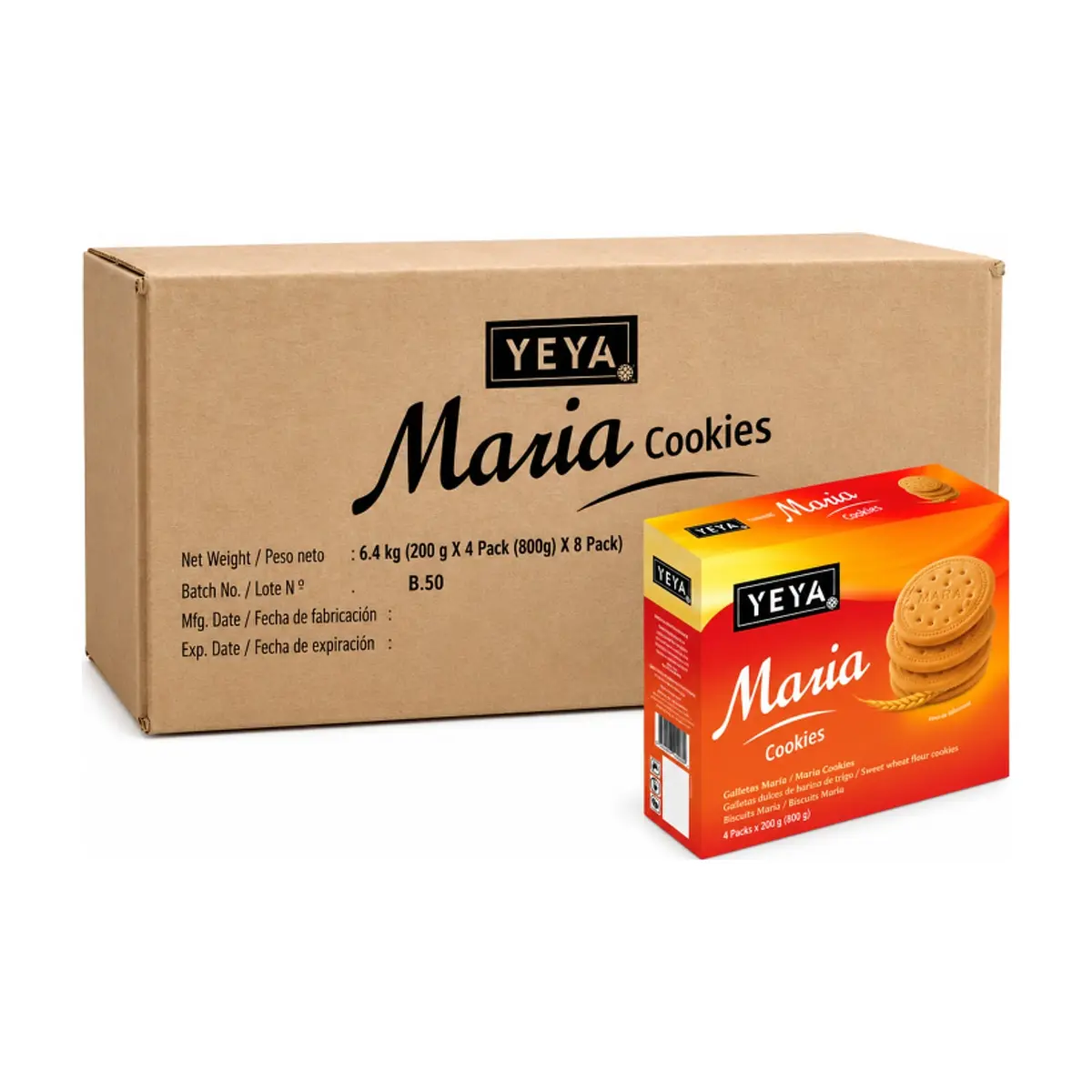 Galletas María YEYA (8 x 800 g / 1.76 lb)