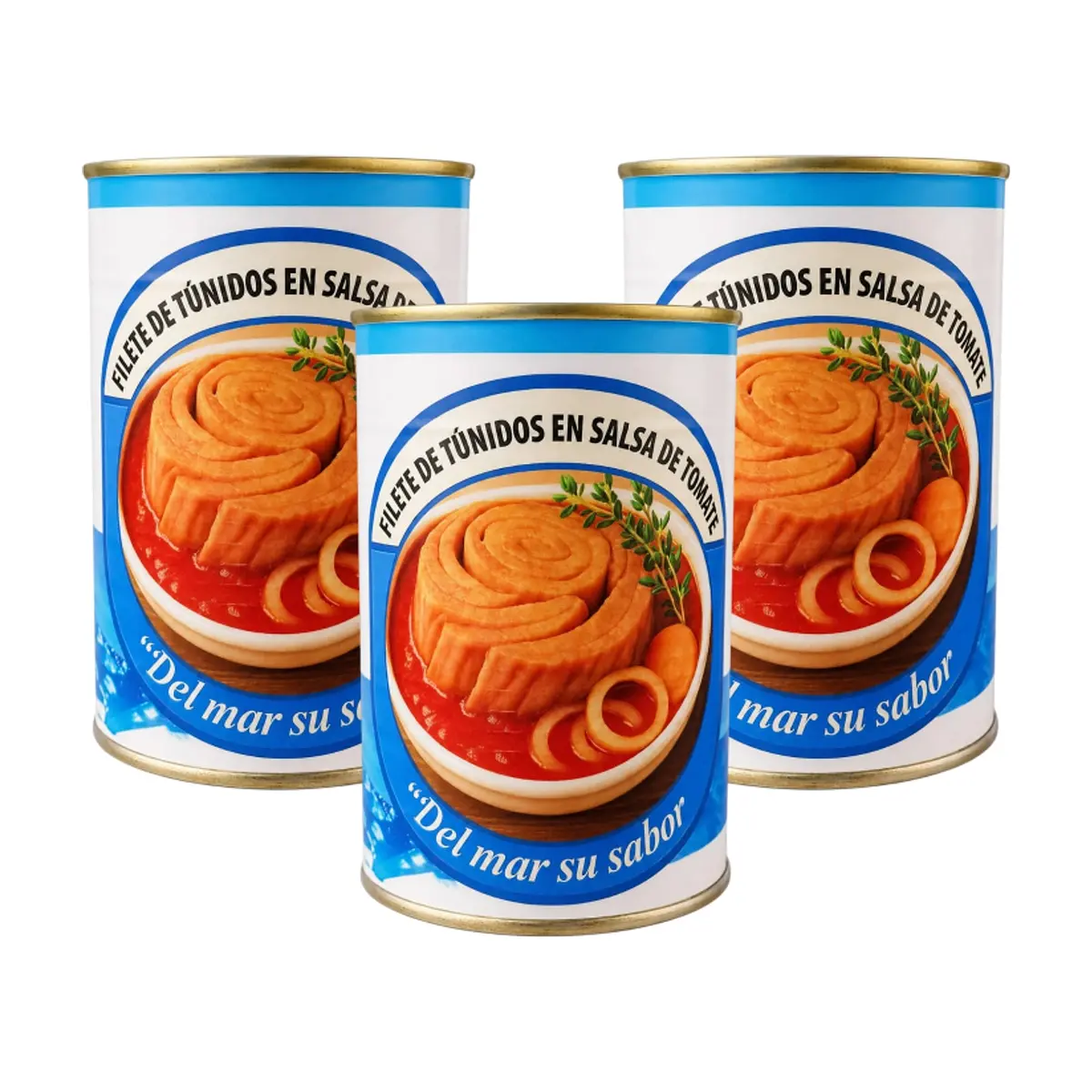 Filete de túnidos en salsa de tomate Valcatá SURL (3 x 400 g / 14.11 oz)