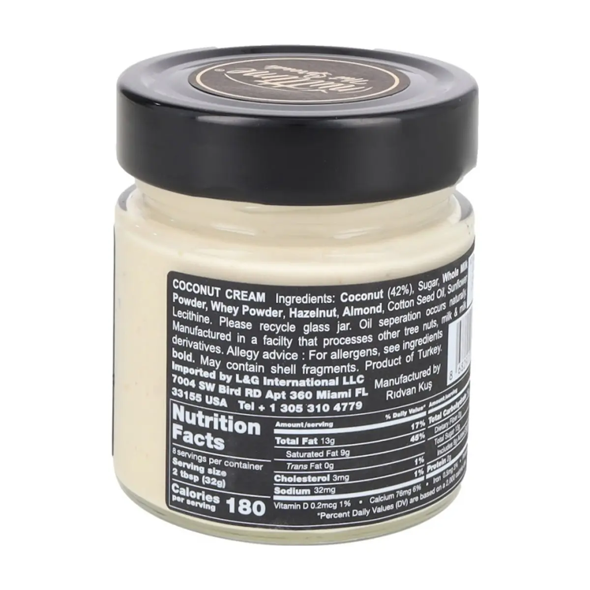 Crema de coco para untar Nuttime (250 g / 8.80 oz) - Thumbnail 2