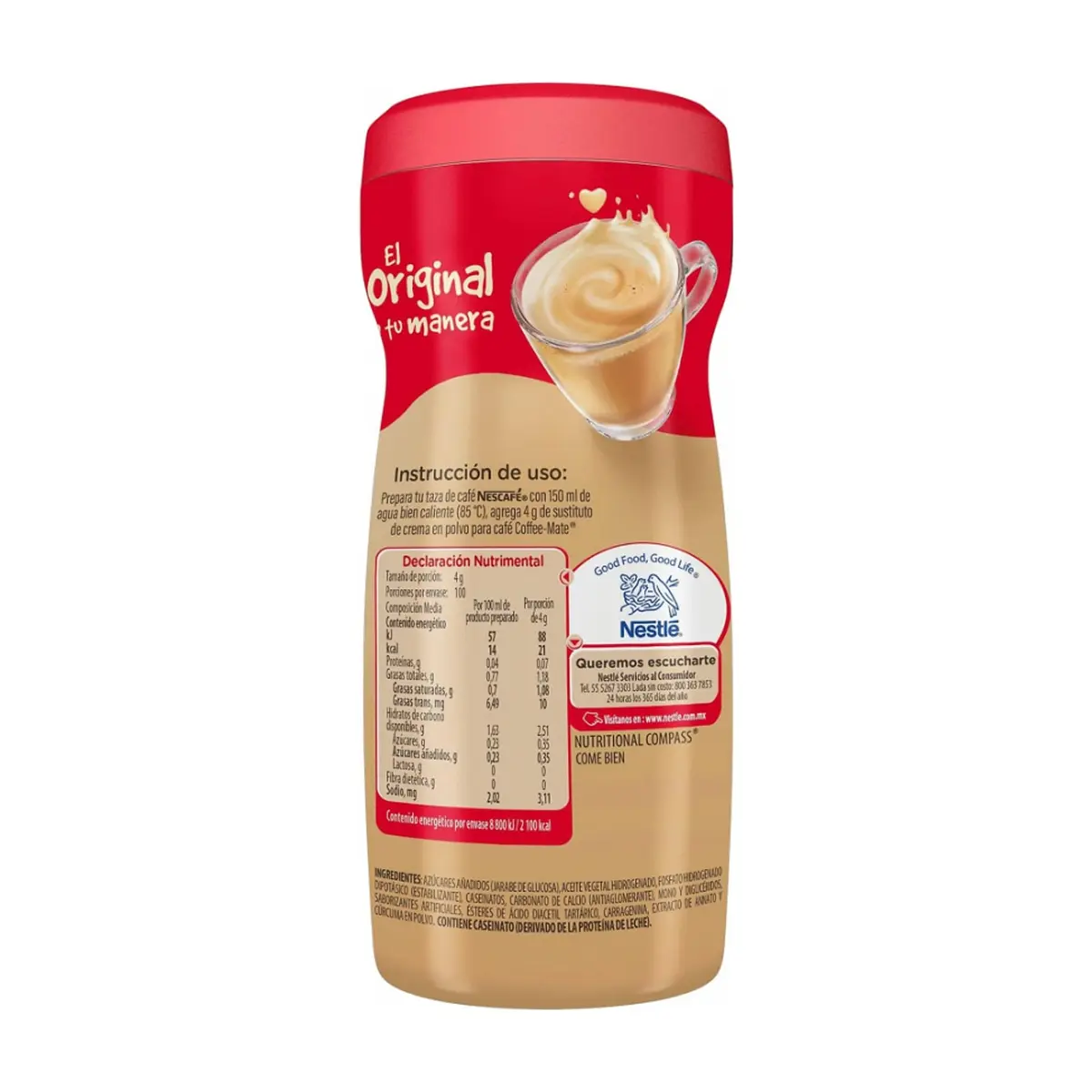 Sustituto de crema para café sabor clásico Coffee Mate Nestlé (400 g / 14.10 oz) - Thumbnail 3