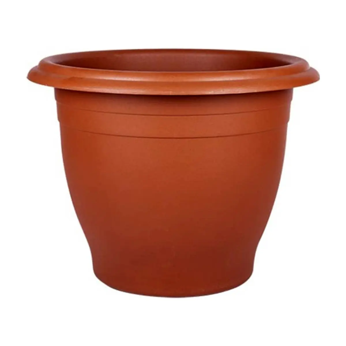 Maceta de plástico campana color terracota de 47 cm Casa y Menaje