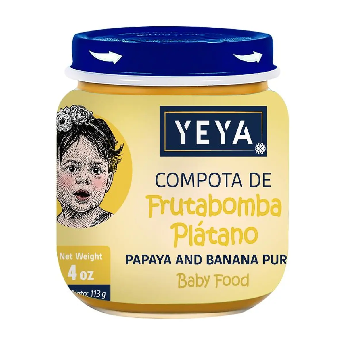 Compota de frutabomba y plátano YEYA (113 g / 4 oz)