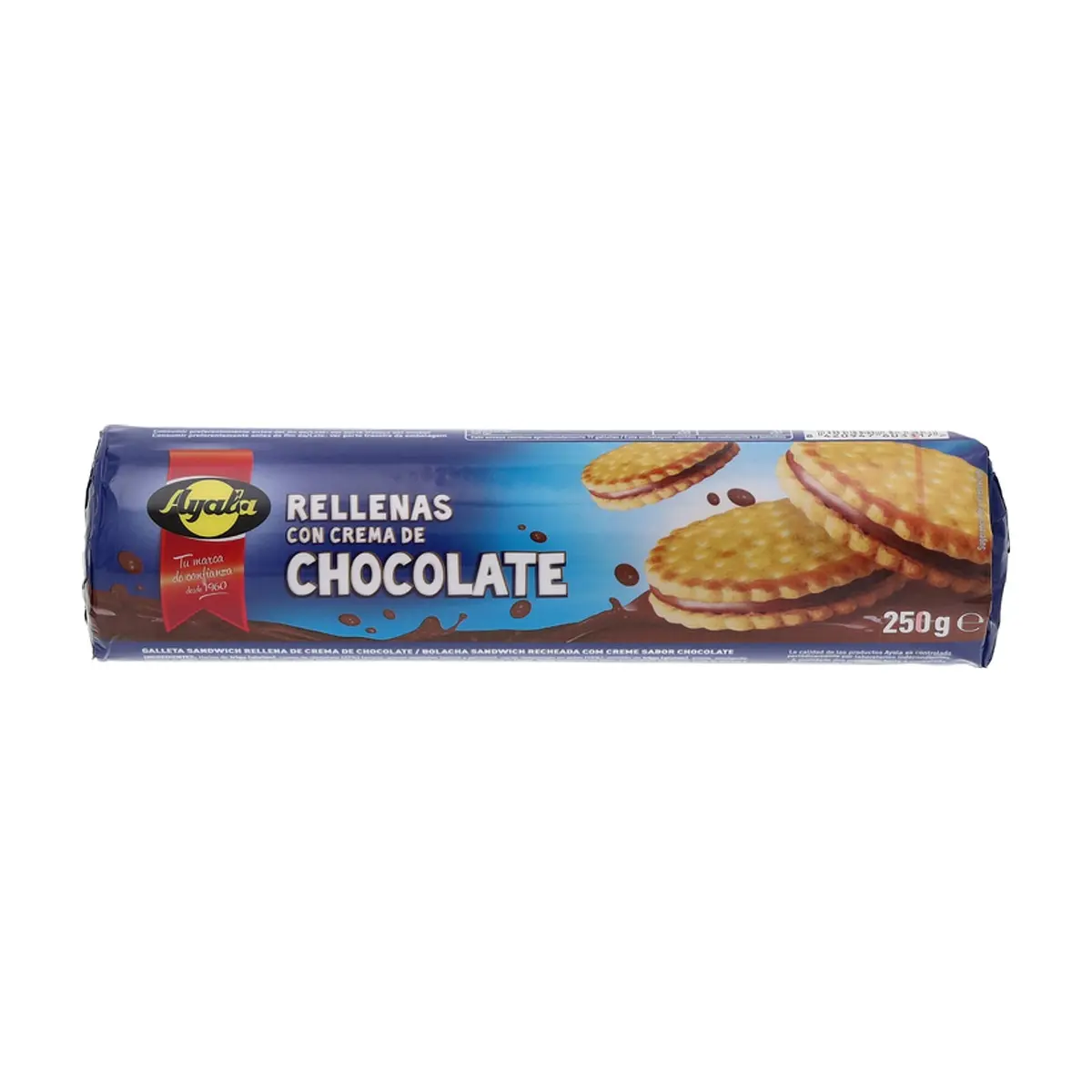 Galletas rellenas con crema de Chocolate Ayala (250 g / 8.82 oz)