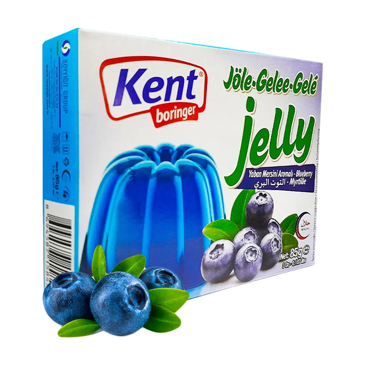 Gelatina sabor a arándanos Kent boringer (85 g / 3 oz)