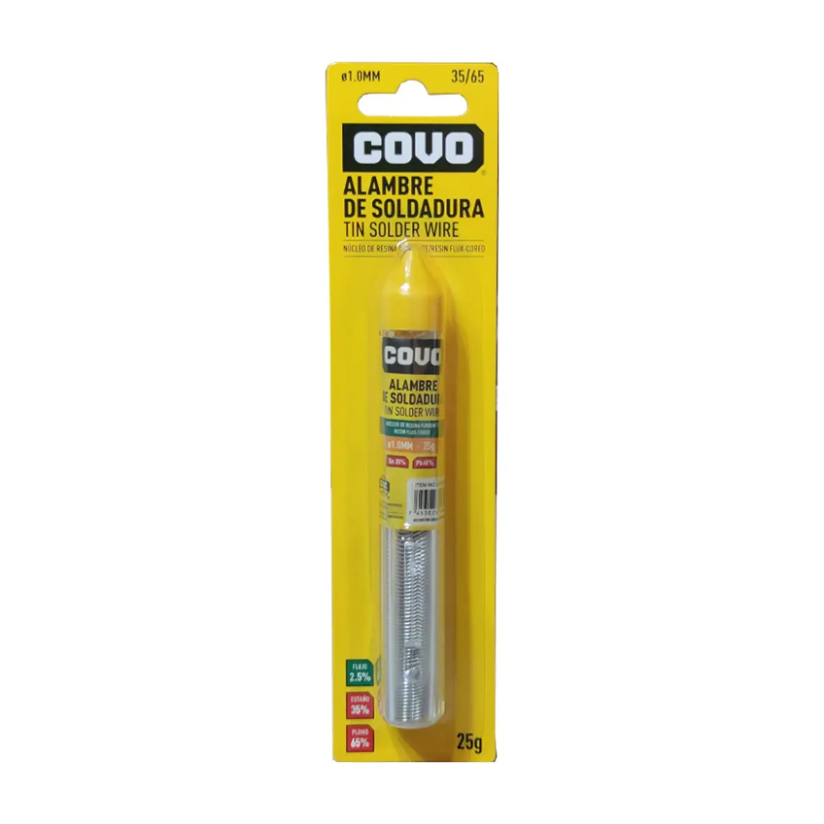 Alambre de estaño para soldadura Covo