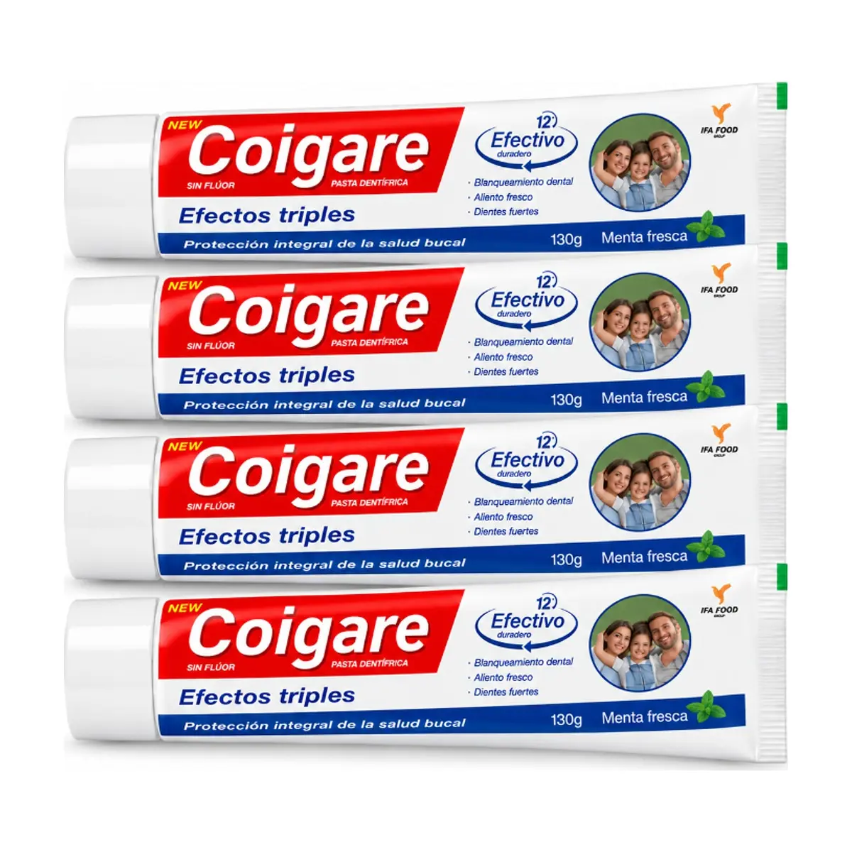 Pasta dental con sabor a menta Coigare (4 x 130 g / 4.59 oz)