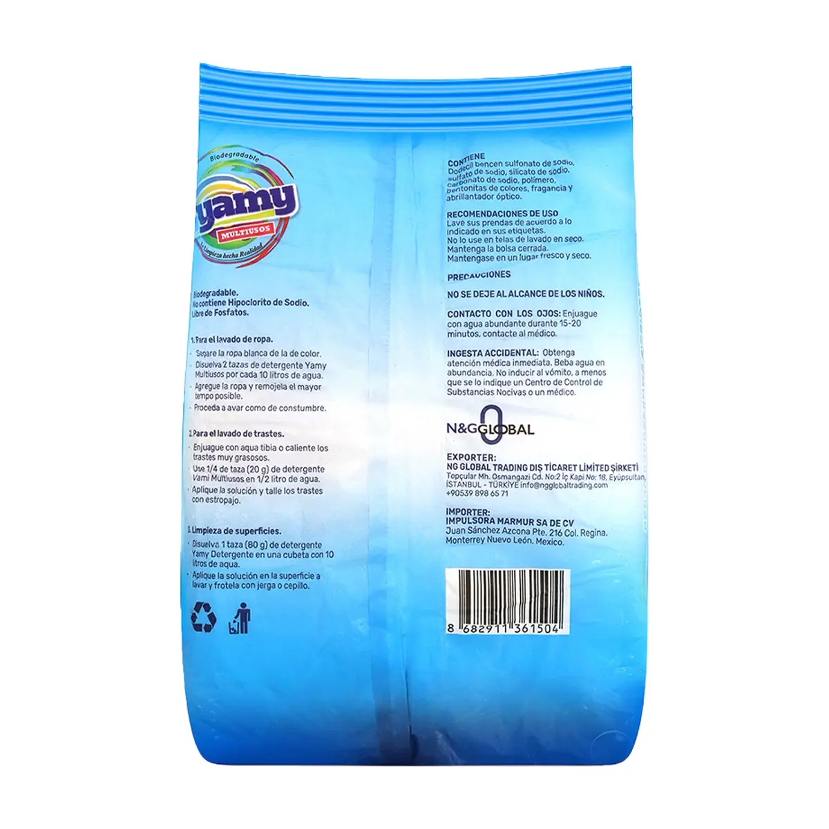 Detergente en polvo multiusos Yamy (900 g / 1.98 lb) - Thumbnail 2