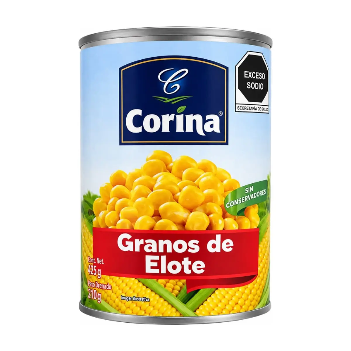 Granos de elote dulce Corina (425 g / 15 oz)