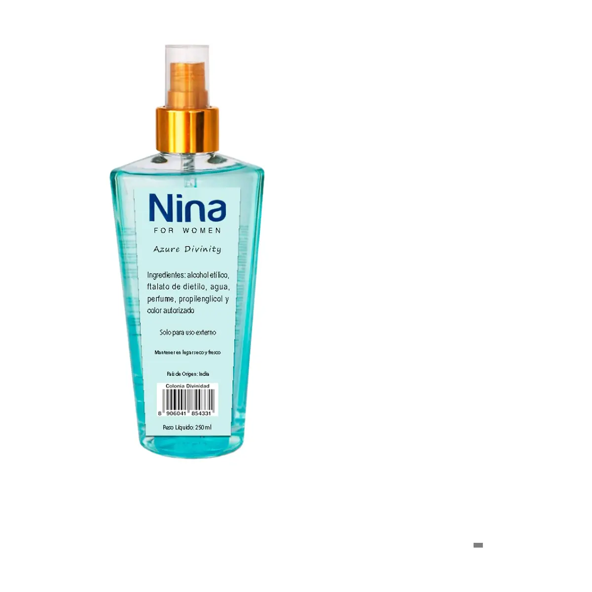 Fragancia para mujeres divinidad azul Nina (250 ml) - Thumbnail 2