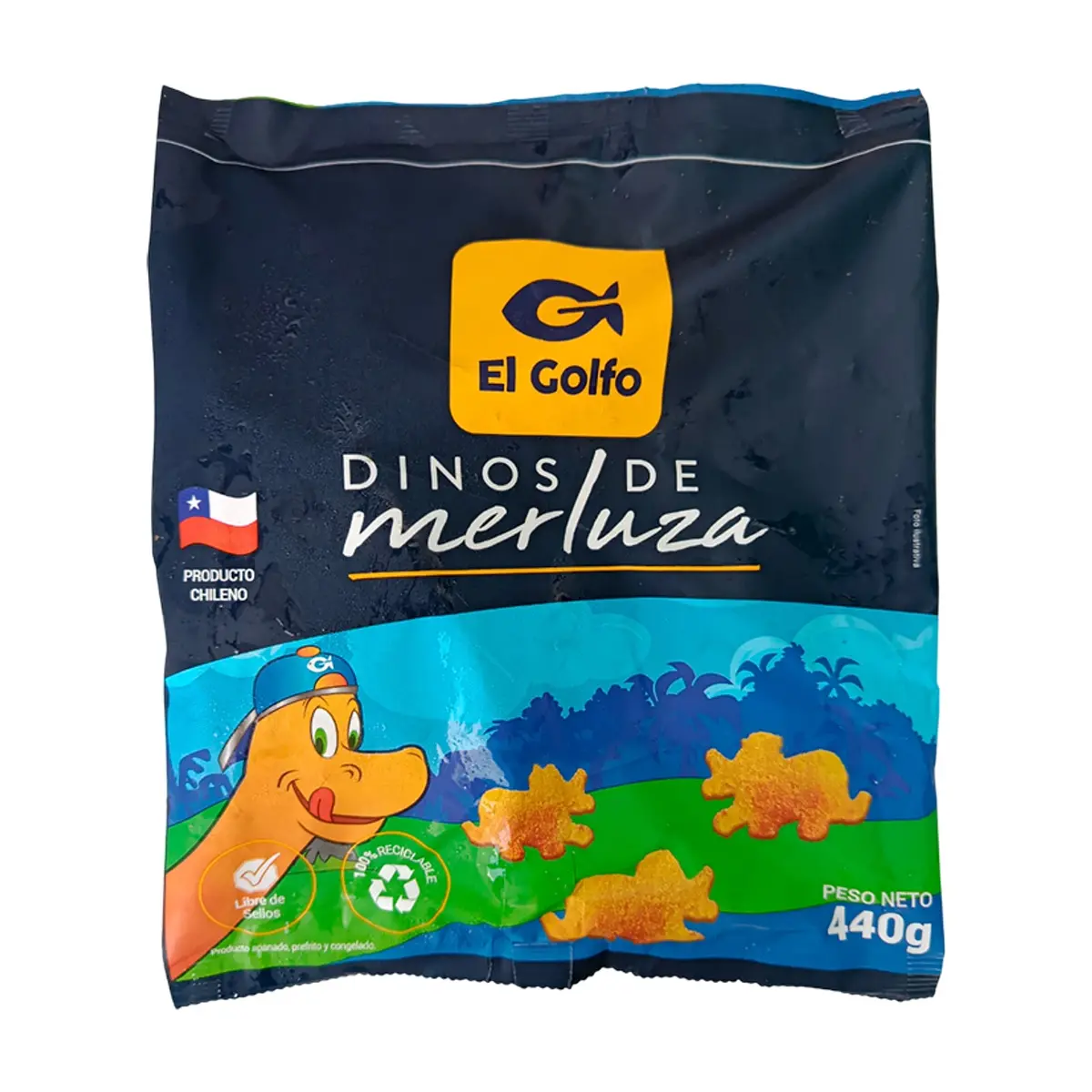 Dinos -nuggets- de merluza El Golfo (440 g / 15.5 oz)