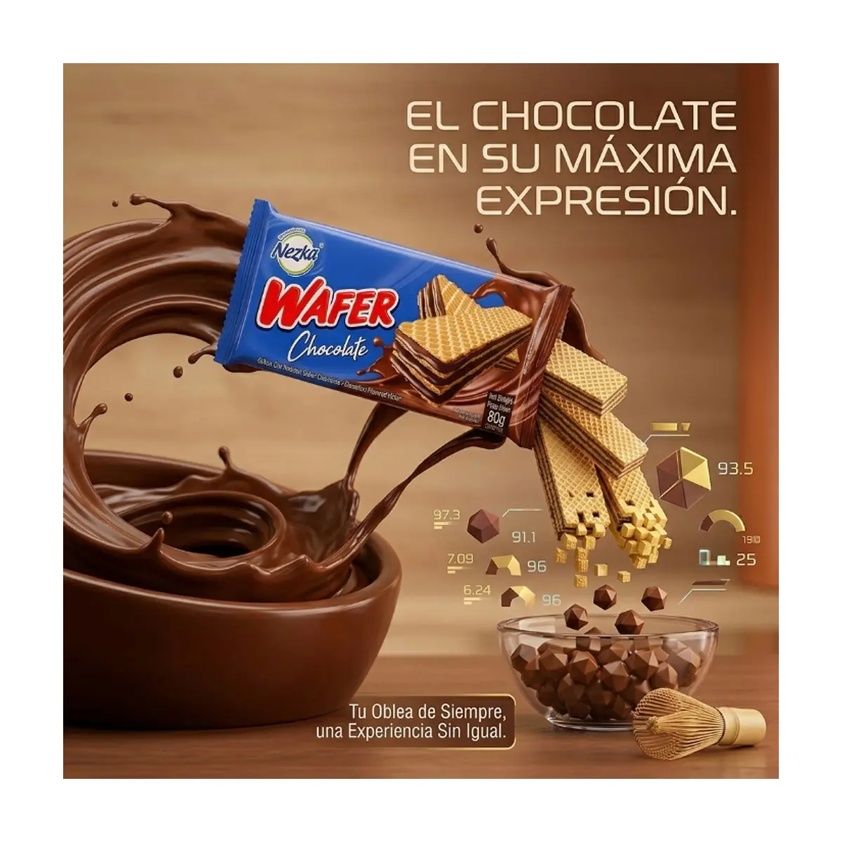 Sorbeto con relleno sabor chocolate Nezka (80 g / 2.82 oz) - Thumbnail 4