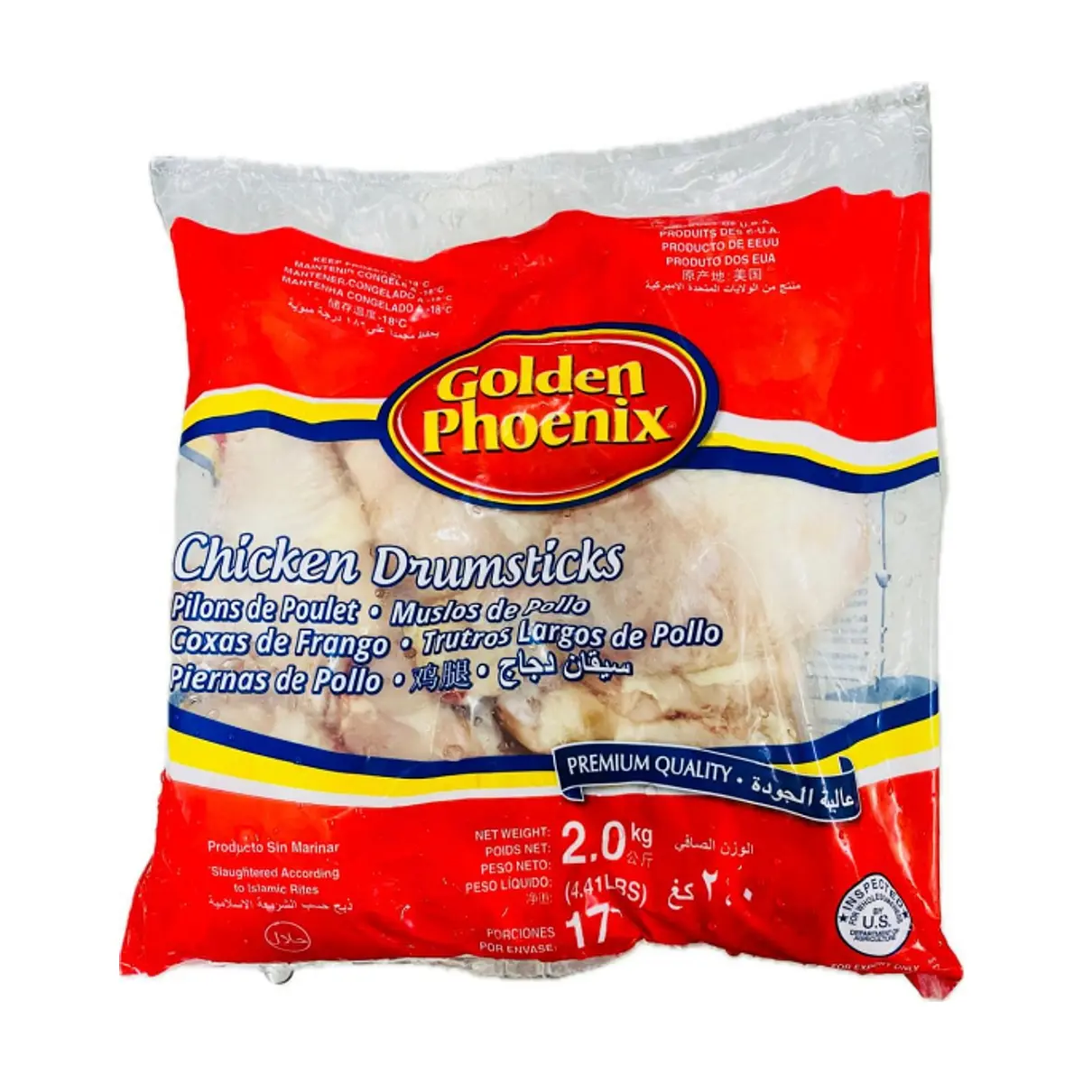 Muslos de pollo Golden Phoenix (2 kg / 4.41 lb) - Miniatura 1