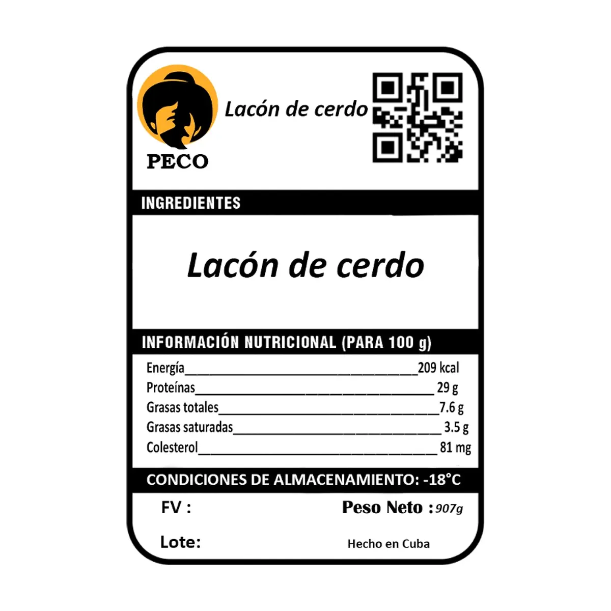 Lacón de cerdo Peco (907 g / 2 lb) - Miniatura 3