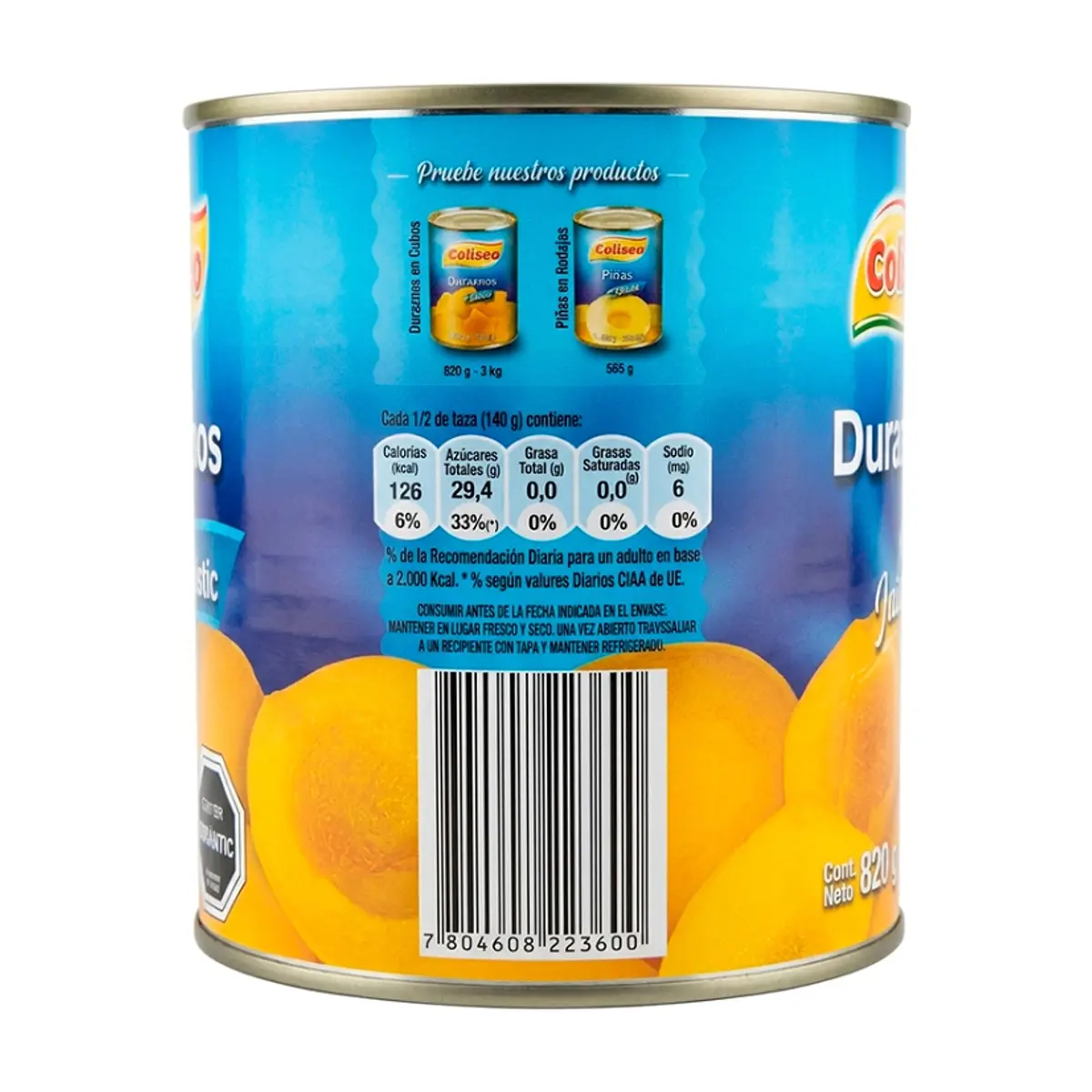Duraznos en mitades Coliseo (820 g / 28.9 oz) - Miniatura 2