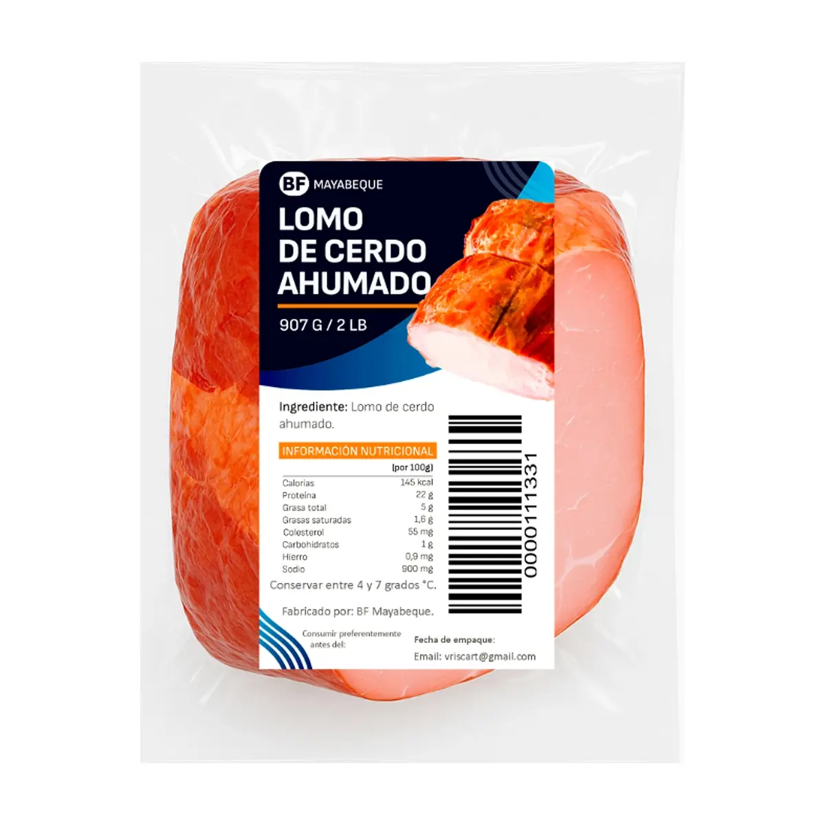 Lomo de cerdo ahumado BF Mayabeque (907 g / 2 lb) - Thumbnail 6