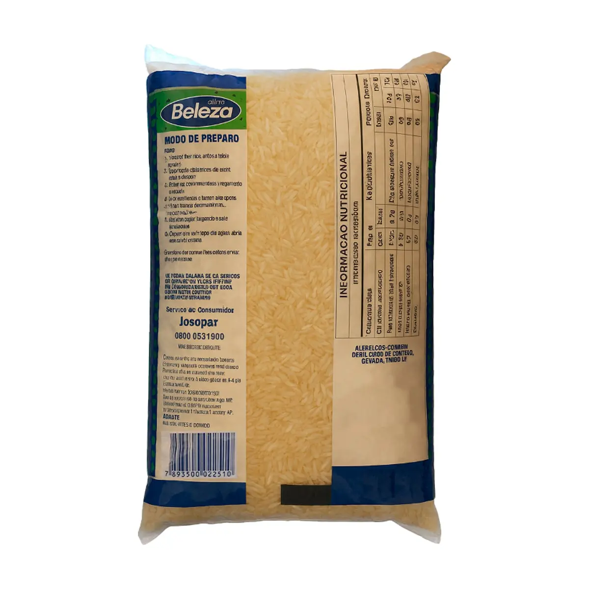 Arroz tipo 2 Beleza (1 kg / 2.20 lb) - Thumbnail 5