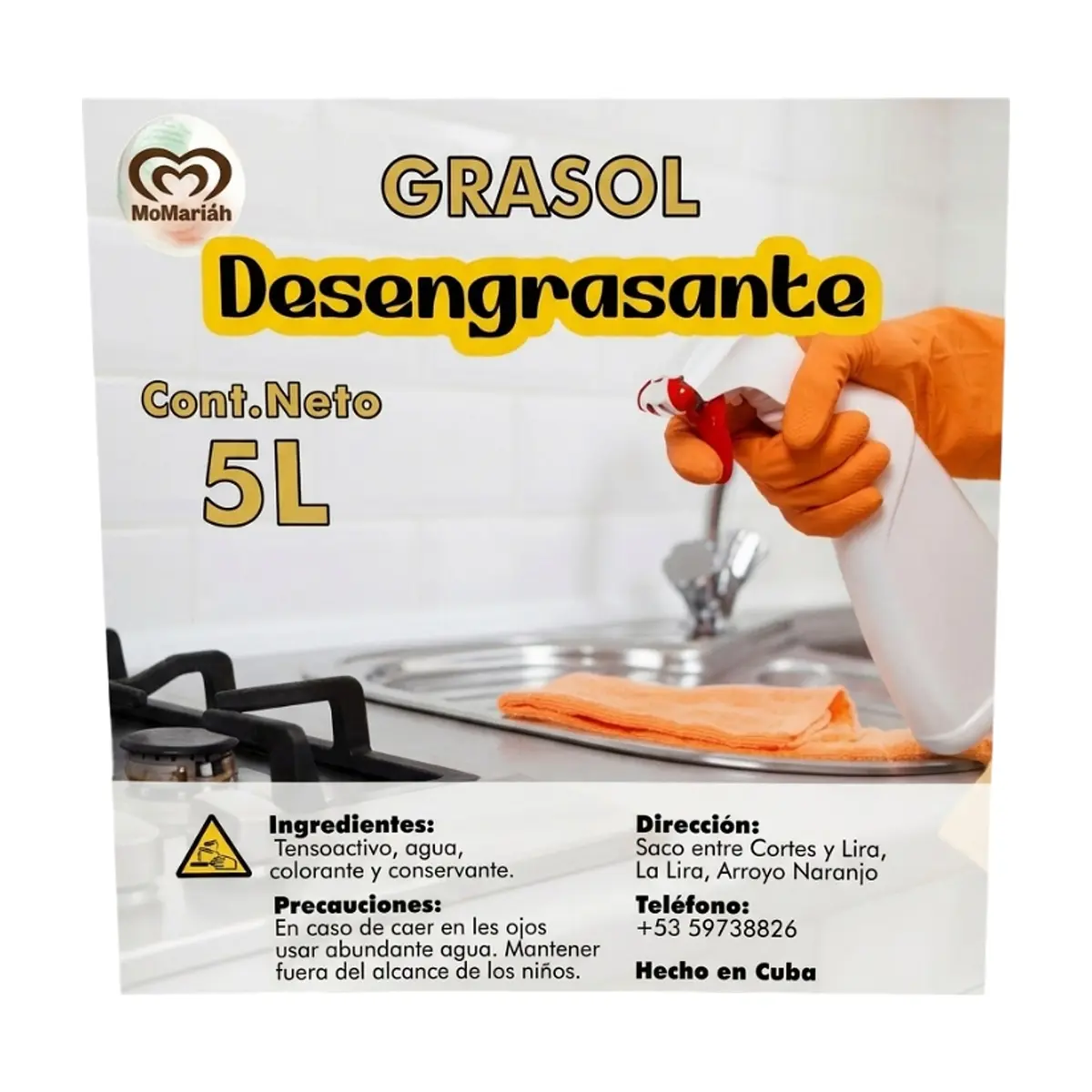 Desengrasante para cocina Grasol (5 L) - Thumbnail 2