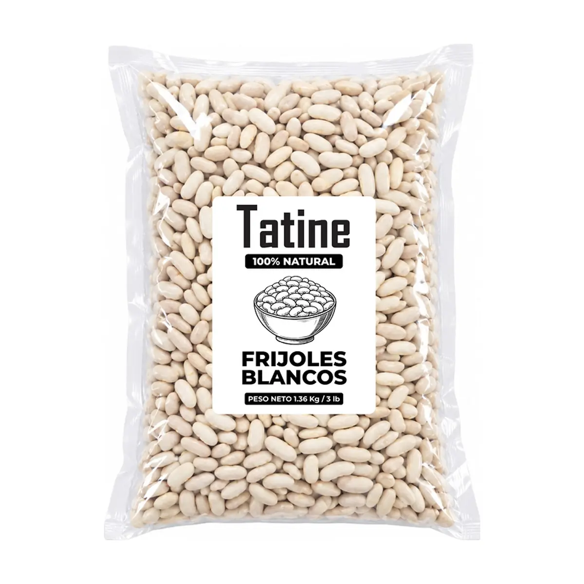 Frijoles blancos Tatine (1.36 kg / 3 lb) - Miniatura 1