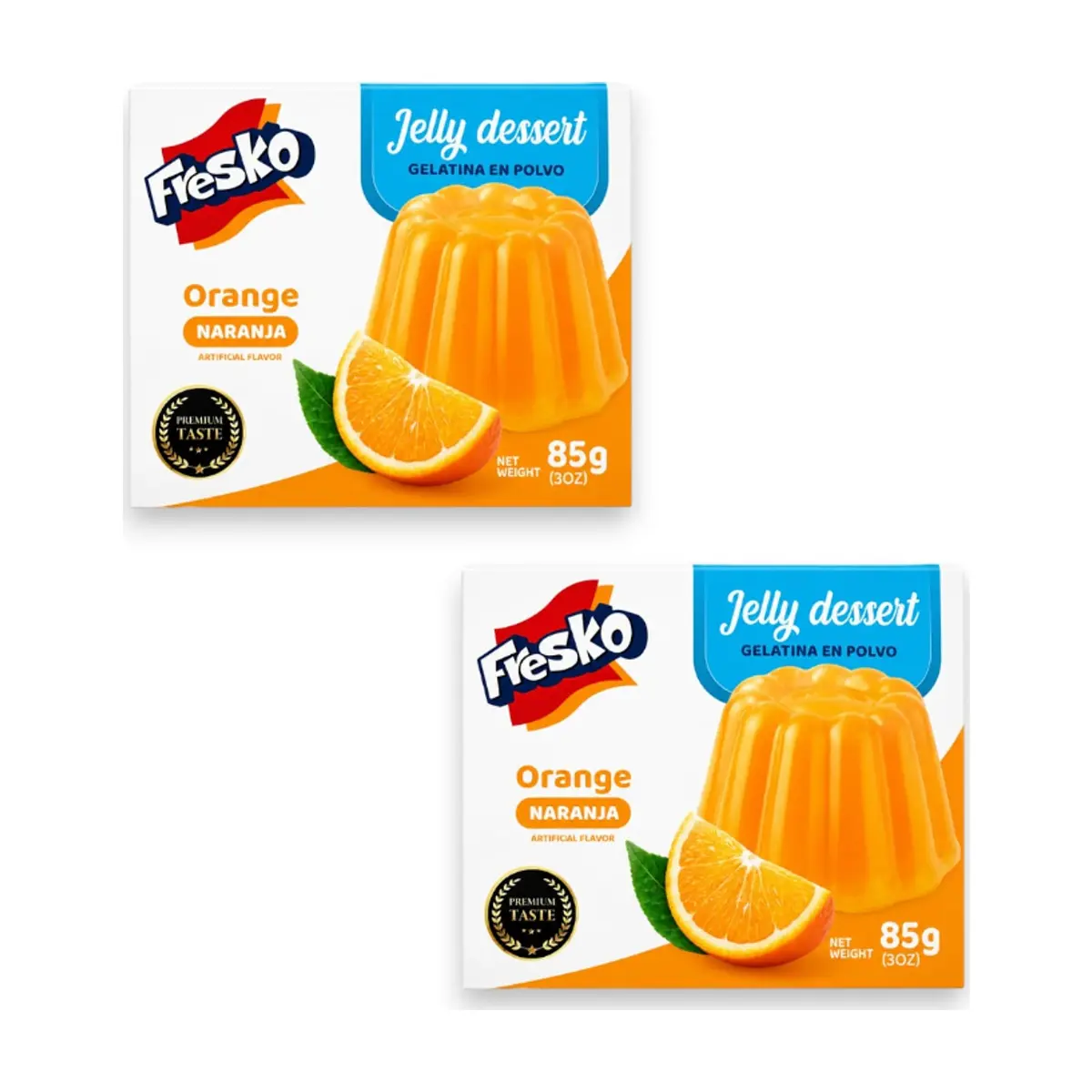 Gelatina de naranja Fresko (2 x 85 g / 3 oz)