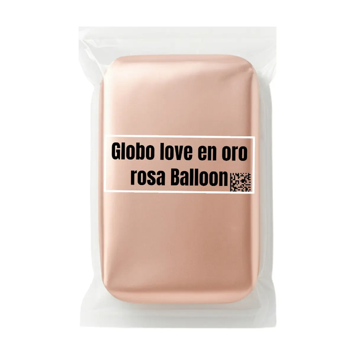 Globo love en oro rosa 108 cm x 64 cm Balloon - Thumbnail 3