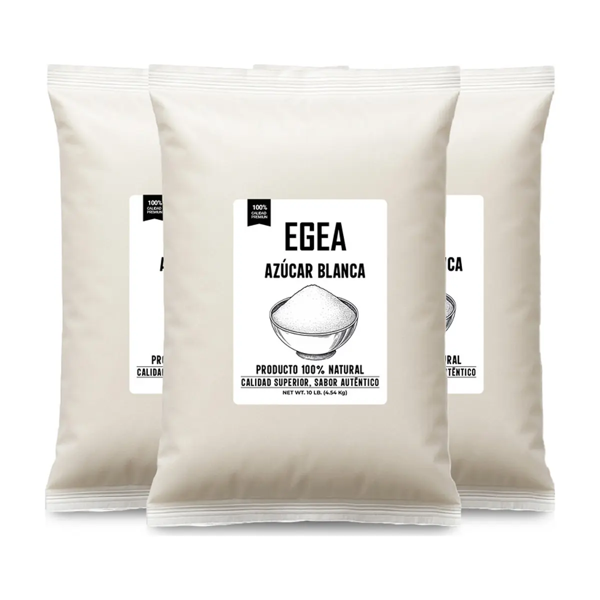 Azúcar blanca EGEA (3 x 4.54 kg / 10 lb)