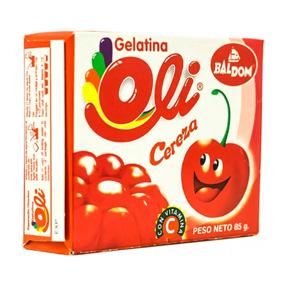 Gelatina sabor cereza Oli (85 g / 3 oz)