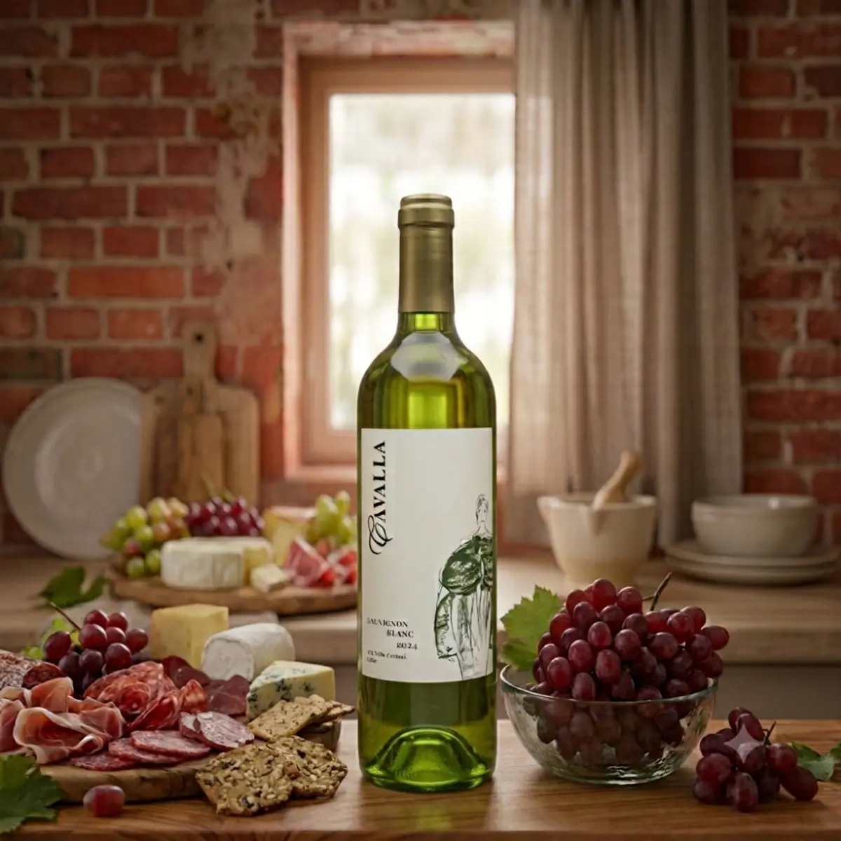 Vino blanco Sauvignon Cavalla (750 ml) - Thumbnail 4