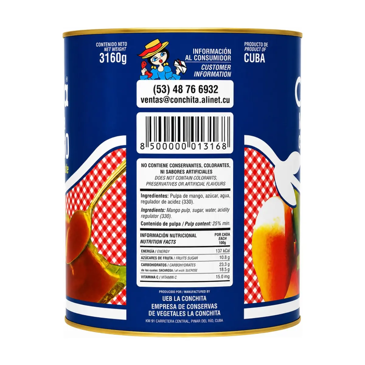 Mermelada de mango Conchita (3.16 kg / 6.97 lb) - Thumbnail 3