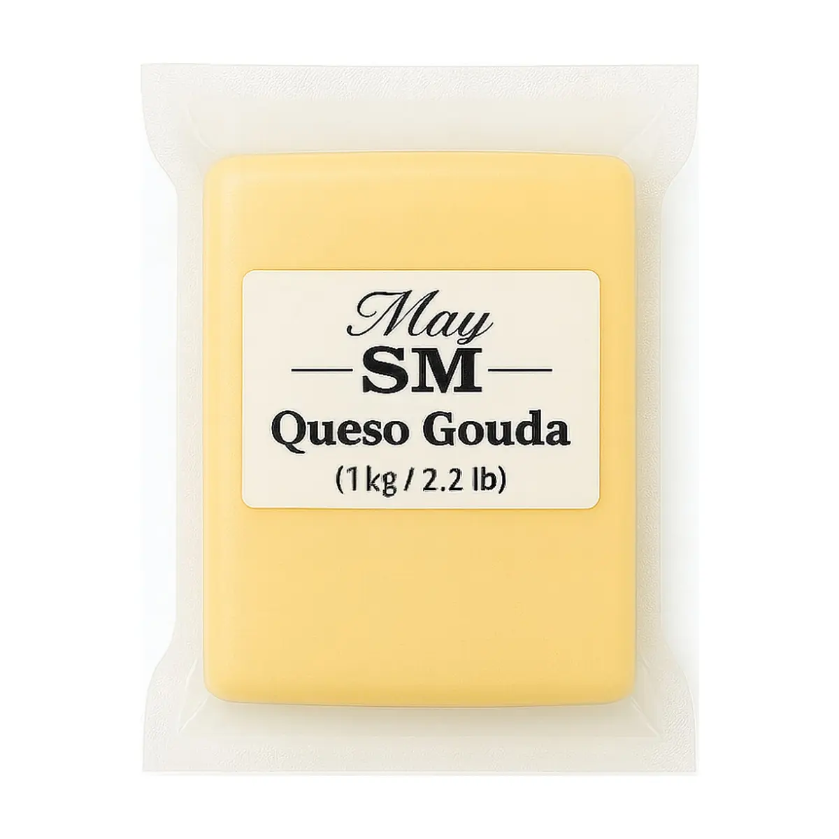 Queso gouda May SM (1 kg / 2.2 lb)