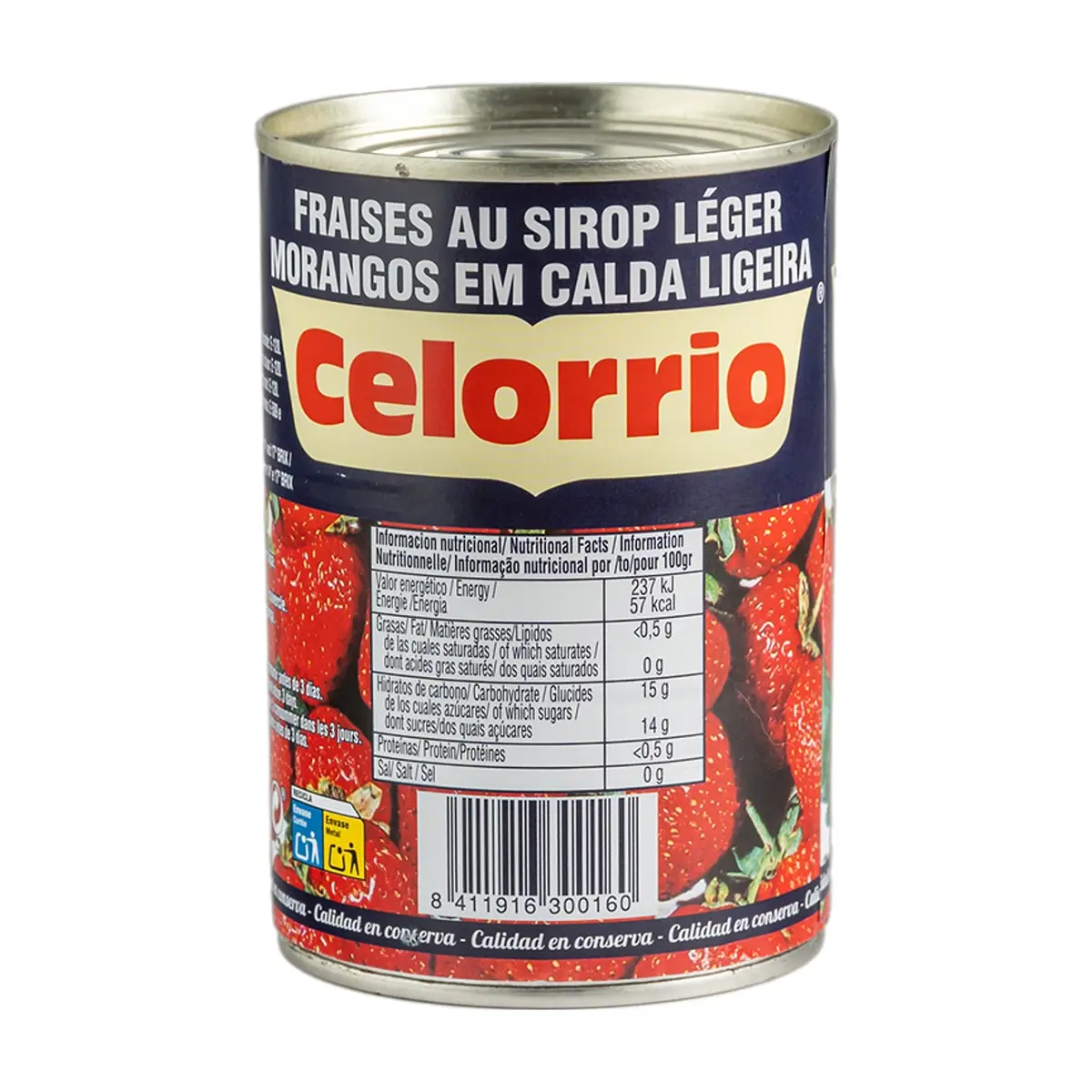 Fresas en almíbar ligero Celorrio (410 g / 14.46 oz) - Miniatura 3