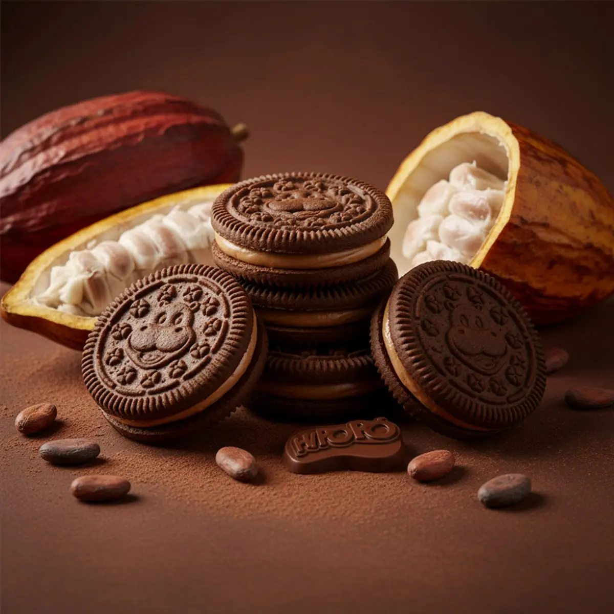 Galletas rellenas sabor chocolate Hipopó (6 x 80 g / 2.82 oz) - Thumbnail 3