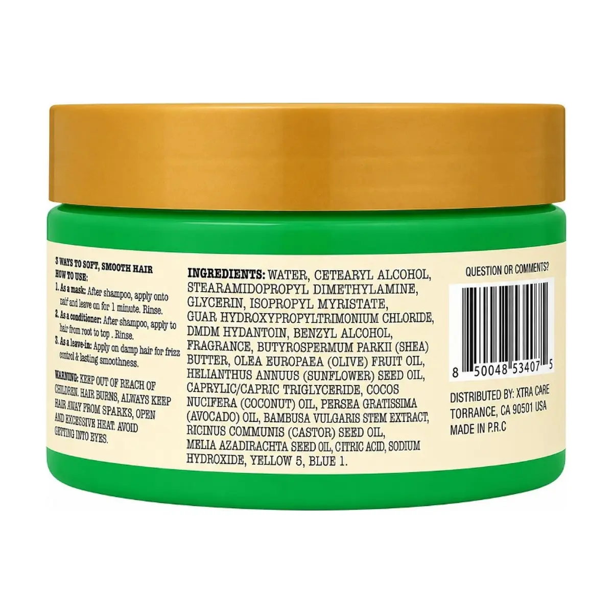 Mascarilla para el cabello de fibras de bambú, aceite de ricino y aceite de neem Spa Luxury (170 g / 6 oz) - Thumbnail 3