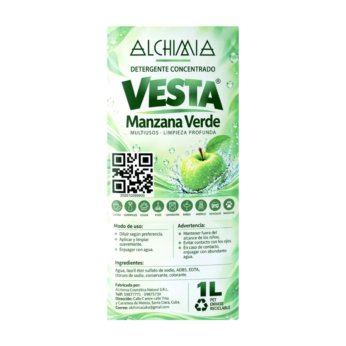 Detergente concentrado Alchimia (1 L) - Miniatura 4