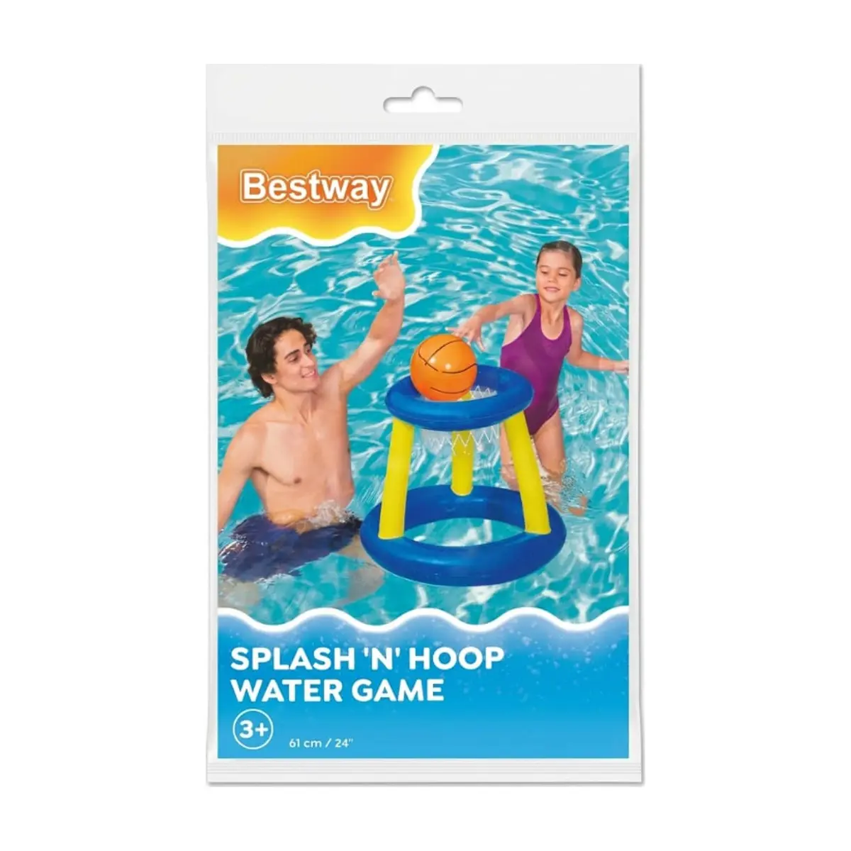Canasta de baloncesto inflable + pelota inflable Splash N Hoop Bestway - Thumbnail 2