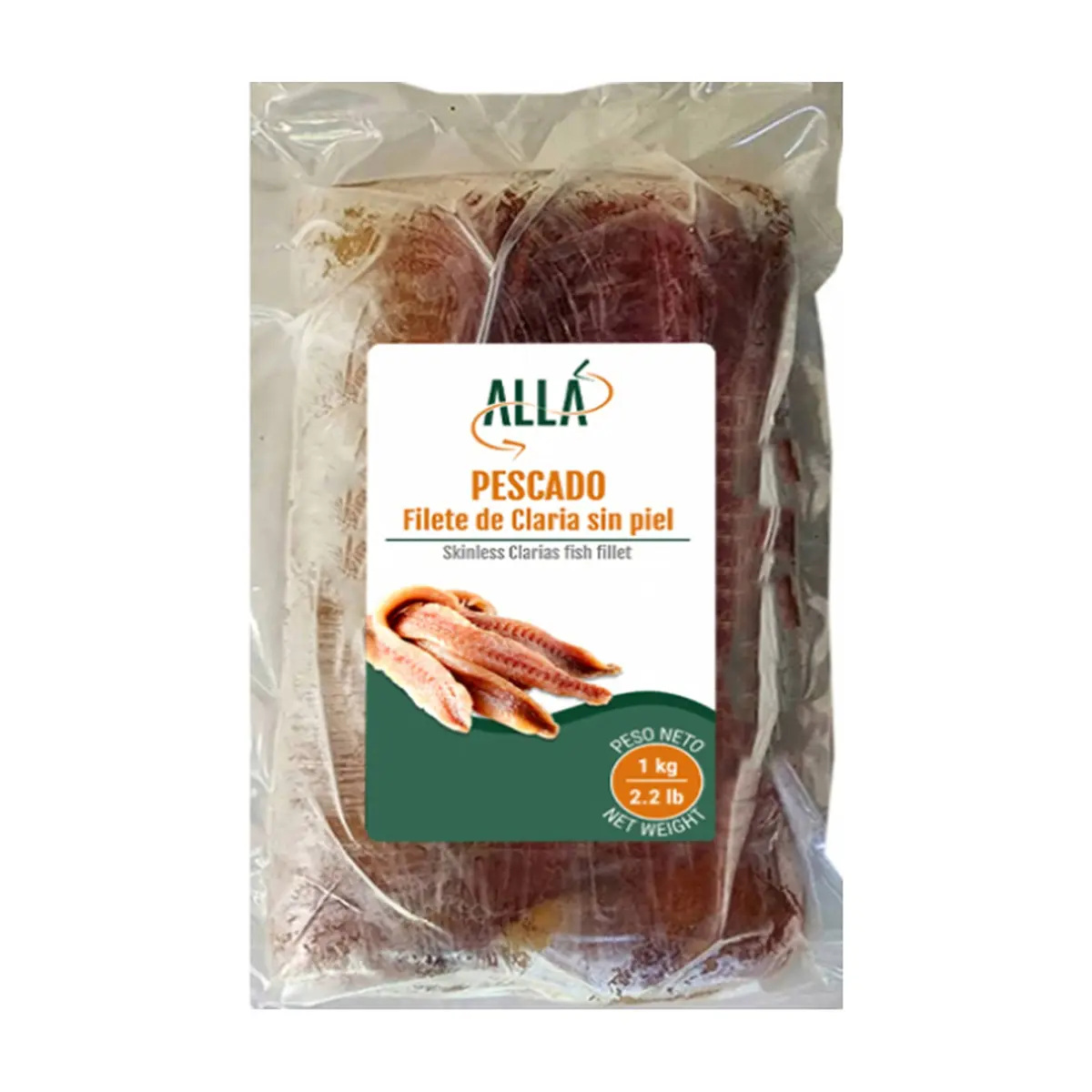 Filete de pescado Claria sin piel ALLÁ (1 kg / 2.2 lb) - Miniatura 3