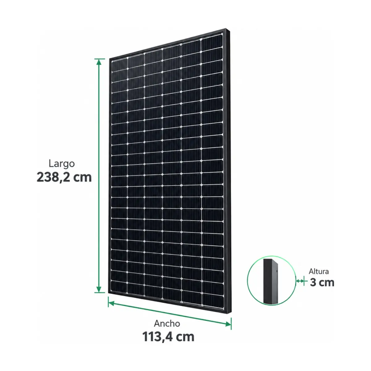 Panel Solar Bifacial 620W RONMA - Thumbnail 2