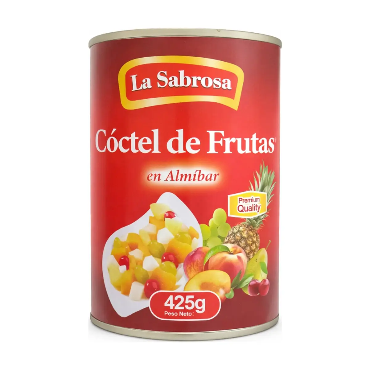 Cóctel de frutas en almíbar La Sabrosa (425 g / 14.99 oz)