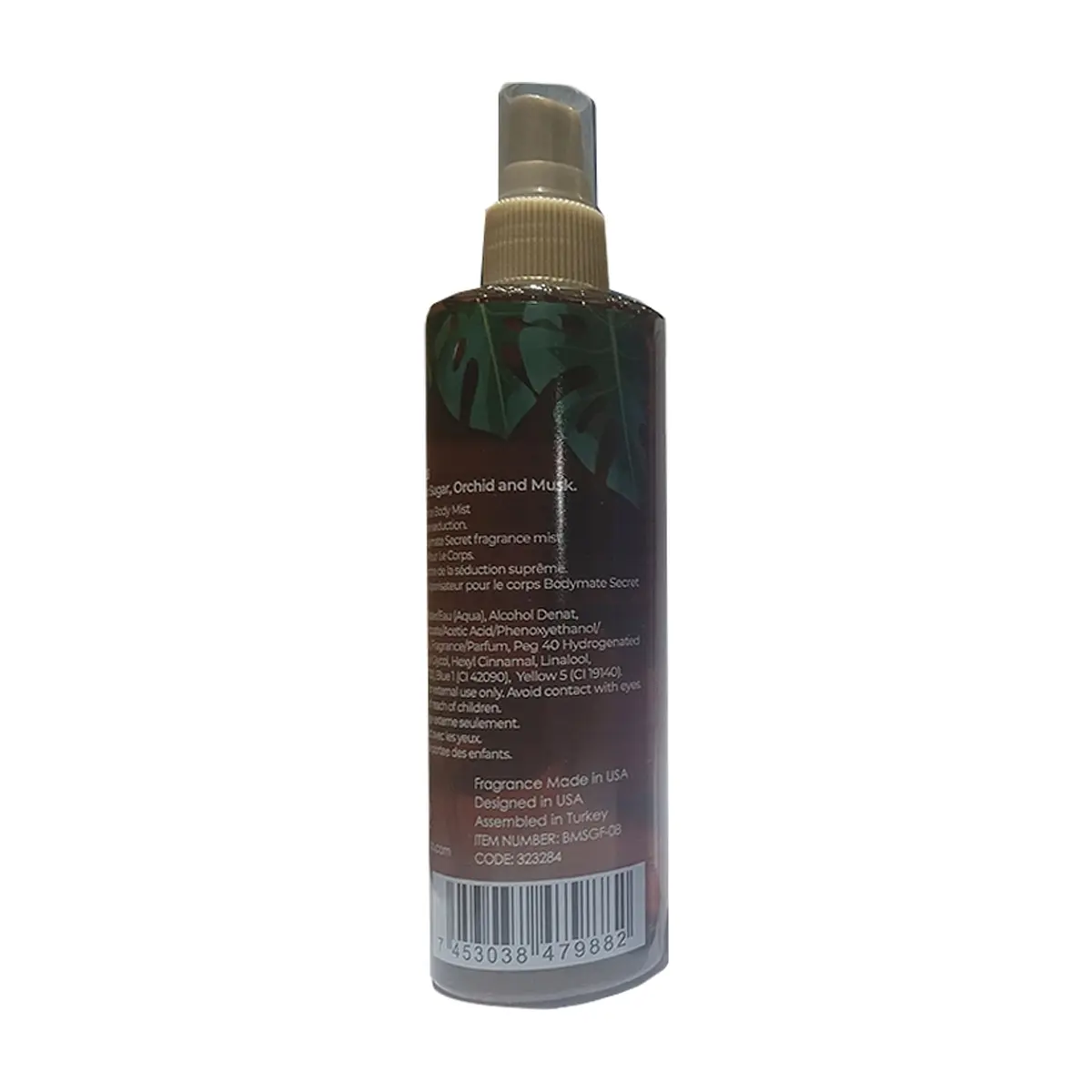 Colonia corporal - perfume spray - para mujer fragancia combinada de vainilla y azúcar morena Bodymate (250 ml / 8.4 fl.oz.) - Thumbnail 5
