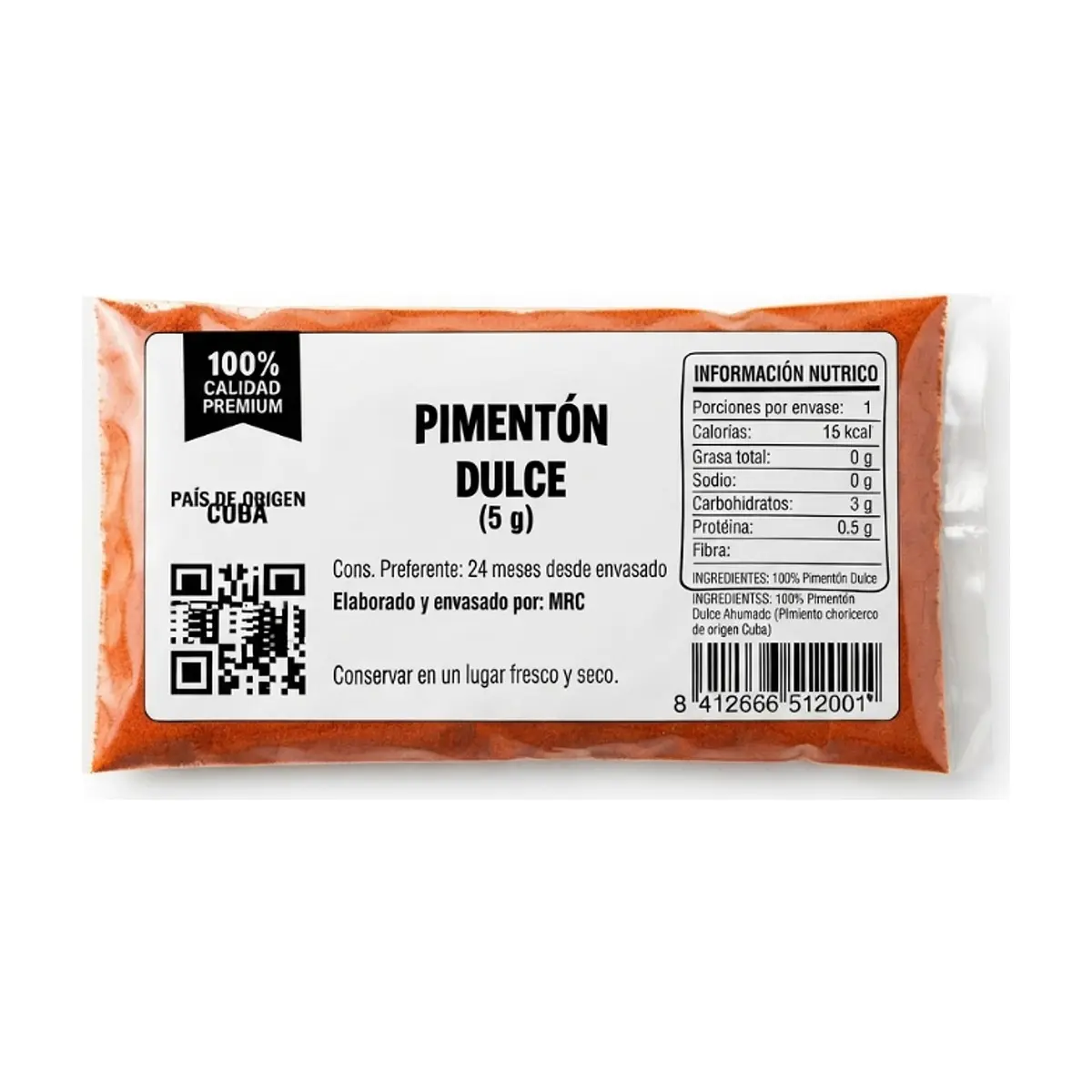 Pimentón Dulce MRC (5 g)