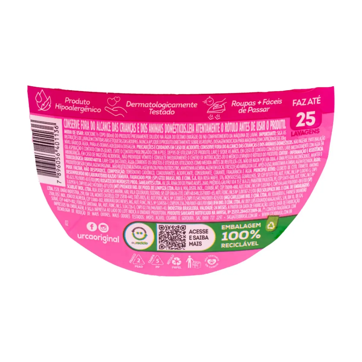 Suavizante de ropas floral bouquet Urca (2 L) - Thumbnail 3