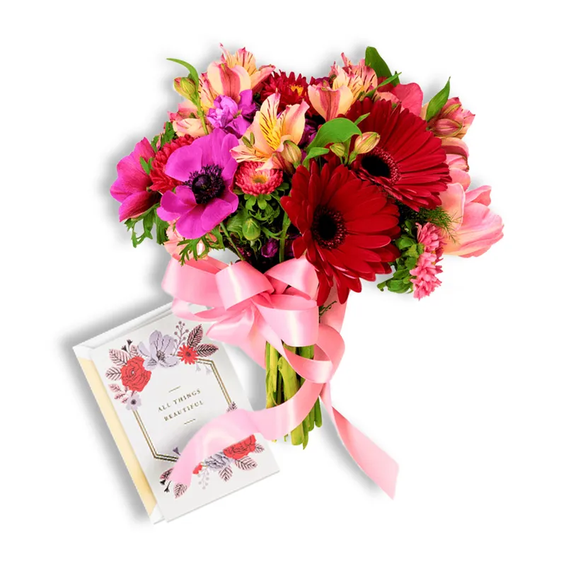 Ramo de Flores y Postal - Imagen principal