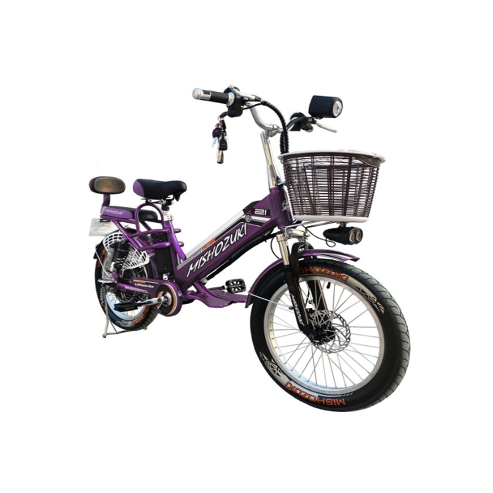 Bicicleta Eléctrica Rosa Para Adultos Batería Removible De 48v 10