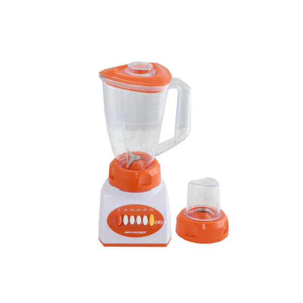 licuadora con jarra de plastico 2 en 1 naranja para cuba