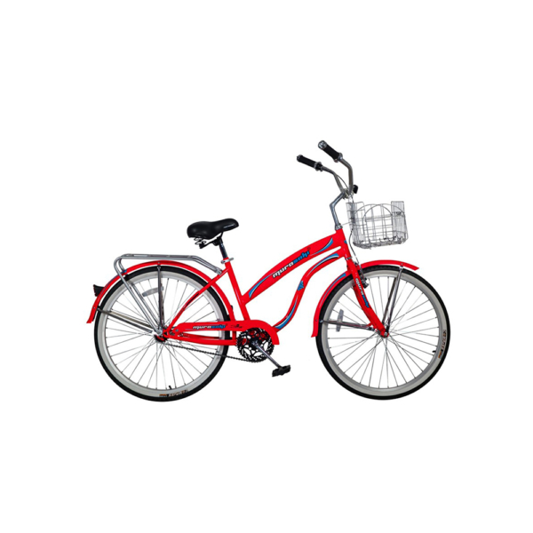 bicicleta murasaki con cesta para cuba
