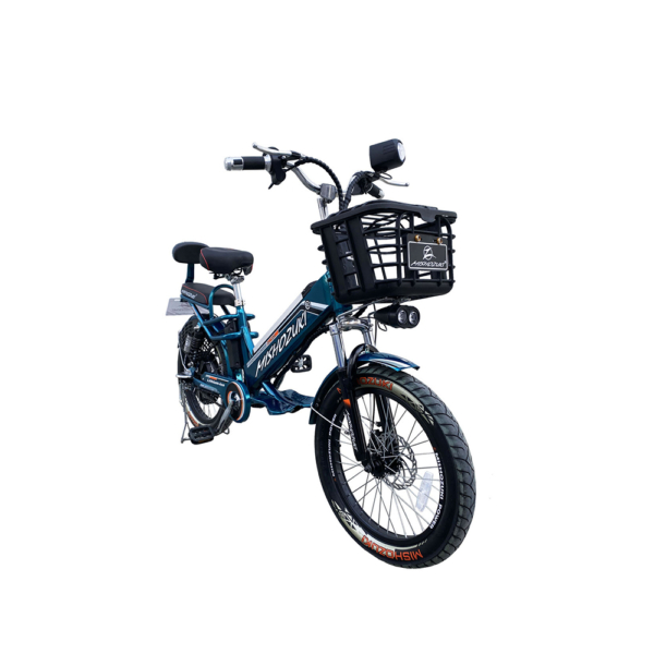 bicicleta eléctrica mishozuki azul para cuba